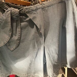 Eloquii Blue Skorts Lightweight Casual